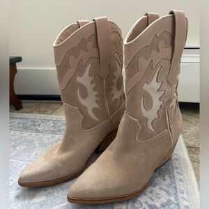 Dolce Vita Women’s Cowboy Boots in Blush